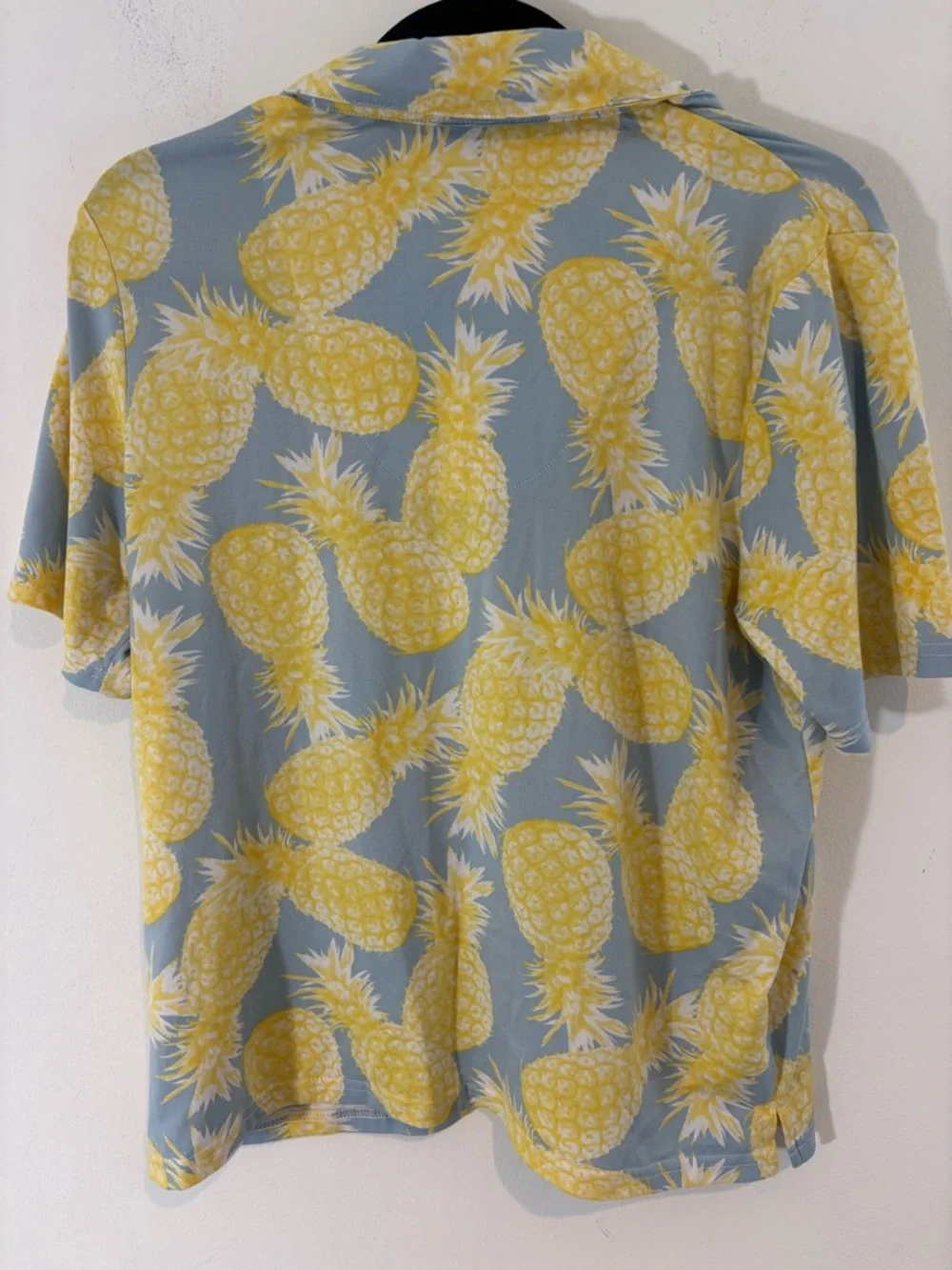 Echo Sleepwear Women Small Pineapple Print Button Up Top and Short Set Pajamas